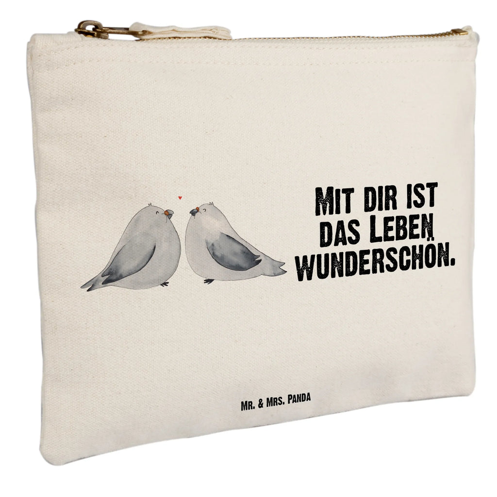 Schminktasche Turteltauben Liebe Federmappe, Schminktasche, Schminkbeutel, Mäppchen, toiletry bag, Stiftemäppchen, beauty tasche, Schminktäschchen, Waschtasche, Kosmetiktasche, Kulturtasche, Kosmetikbeutel, utensilientasche, aufbewahrungstasche, kosmetiktäschchen, Schlampermäppchen, Waschbeutel, aufbewahrungsbeutel, beauty case, pencil case, Etui, Kulturbeutel, pinsel tasche, Freundin, Liebe, Ehefrau, Ehemann, Partner, Verlobung, Freund, Jahrestag, Hocheitstag, Heiratsantrag, Liebesgeschenk, Heiraten, Turteltauben, Turteltäubchen, Verliebt, Verheiratet, Hochzeitstag, Verlobt, Liebesbeweis, Geschenk Hochzeit, Tauben, Geschenk Freund, Geschenk Freundin