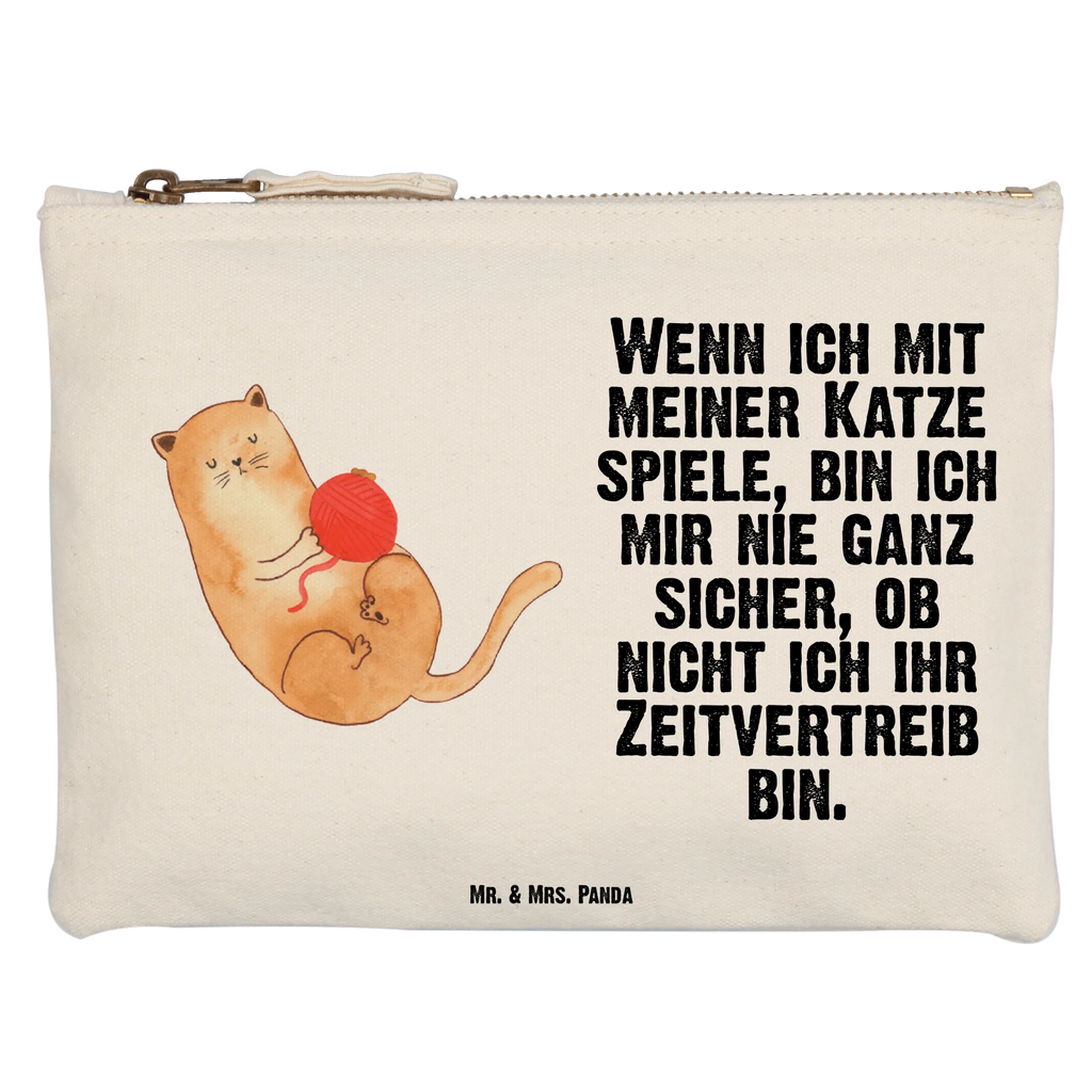 Make-up bag Cat Wool cat, tomcat, kitty, meow, kitten, housecat, mama cat, love cats, cat image, cat fan, cat lover, cat fancier, cat decoration, gift for cat lover, cat owner, funny cats, cat sayings, cat motto, funny cat gifts, fan merchandise, cat stuff, animal lover, ball of wool, pussy, play, wool, pet, playful, cats, Cats