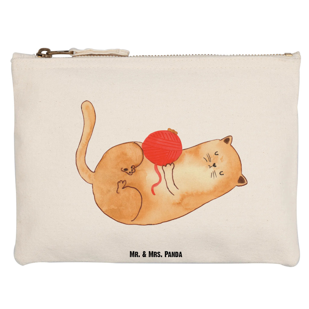 Make-up bag Cat Wool cat, tomcat, kitty, meow, kitten, housecat, mama cat, love cats, cat image, cat fan, cat lover, cat fancier, cat decoration, gift for cat lover, cat owner, funny cats, cat sayings, cat motto, funny cat gifts, fan merchandise, cat stuff, animal lover, ball of wool, pussy, play, wool, pet, playful, cats, Cats