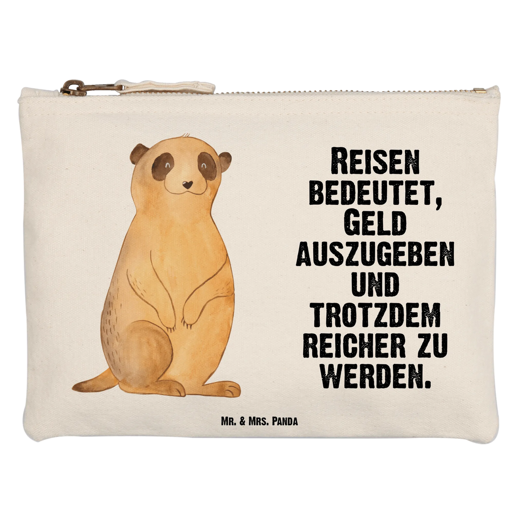 Make-up bag Meerkat Etui, Schlampermäppchen, Federmappe, Schminktäschchen, Kosmetikbeutel, Kosmetiktasche, kosmetiktäschchen, beauty case, Stiftemäppchen, Waschbeutel, utensilientasche, Schminktasche, Kulturbeutel, beauty tasche, aufbewahrungsbeutel, aufbewahrungstasche, pencil case, Kulturtasche, Mäppchen, toiletry bag, pinsel tasche, Schminkbeutel, Waschtasche, Afrika, Wildtiere, Spruch, Reisen, Traveling, Afrikareise, Roadtrip, Erdmännchen, Weltreise