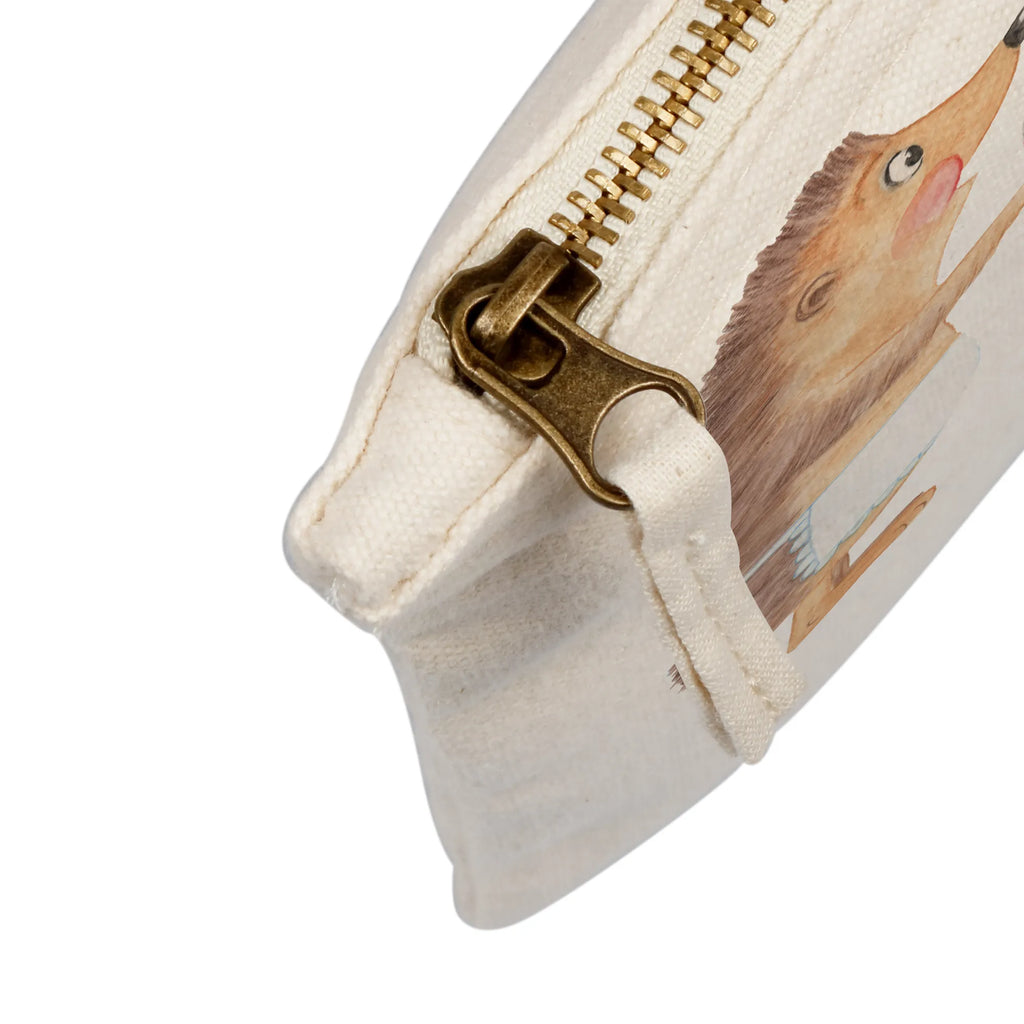 Make-up bag Hedgehog wine Stiftemäppchen, Waschbeutel, Kulturbeutel, Kulturtasche, aufbewahrungstasche, kosmetiktäschchen, beauty case, Mäppchen, Federmappe, Schlampermäppchen, Schminktasche, Schminktäschchen, pinsel tasche, utensilientasche, toiletry bag, beauty tasche, Schminkbeutel, pencil case, Etui, aufbewahrungsbeutel, Kosmetikbeutel, Waschtasche, Kosmetiktasche, Lustige Sprüche, Tiermotive, Tiere, Gute Laune, Geschenk Weinliebhaber, Igel, Weißwein, Wein trinken, Rotwein, Wein Deko, Wein Spruch, Geschenk Weintrinker, Weinglas