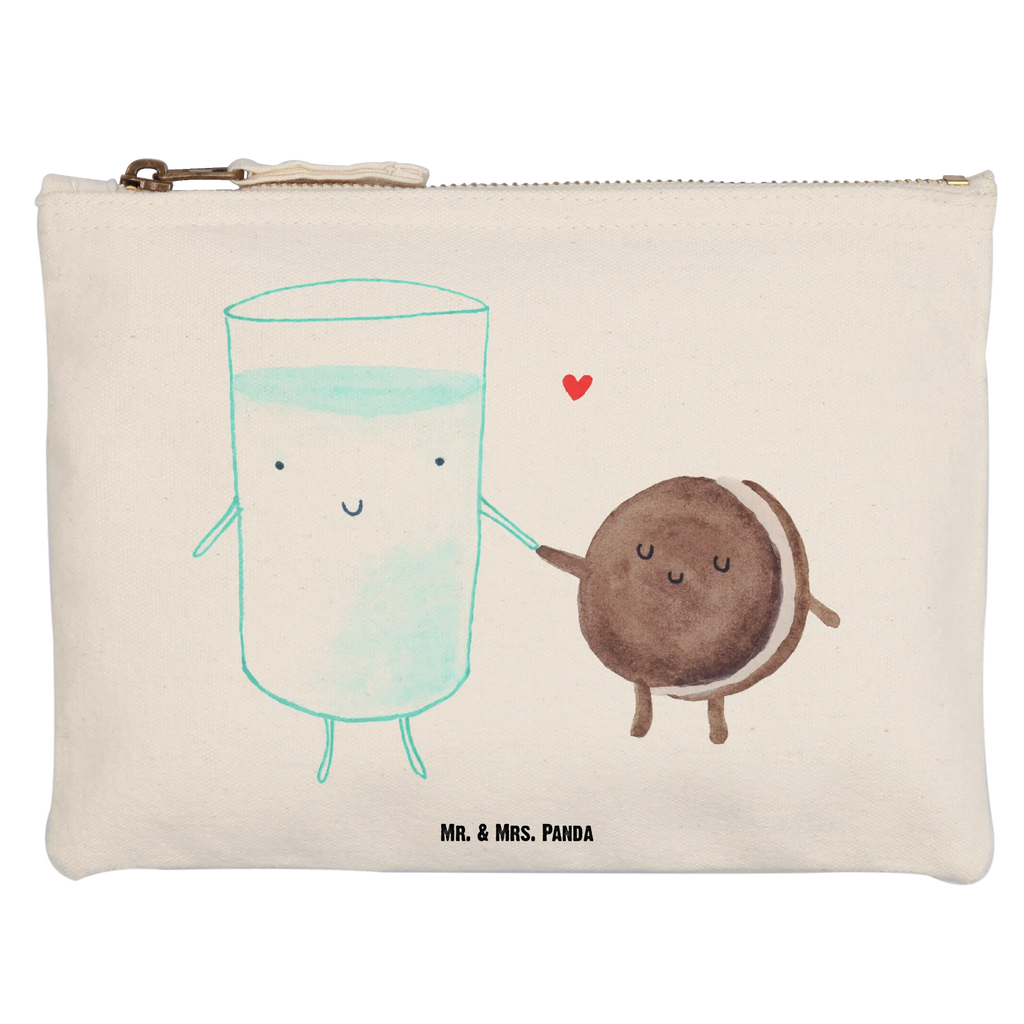 Make-up bag milk biscuit Mäppchen, Kulturtasche, Schminktasche, Kulturbeutel, Kosmetiktasche, pinsel tasche, toiletry bag, aufbewahrungsbeutel, Waschbeutel, pencil case, Schlampermäppchen, utensilientasche, aufbewahrungstasche, Federmappe, Waschtasche, Stiftemäppchen, beauty tasche, Schminktäschchen, Etui, Schminkbeutel, Kosmetikbeutel, beauty case, kosmetiktäschchen, Lustige Sprüche, Tiermotive, Tiere, Gute Laune, Milch, Keks, Cookie, Milk, Motiv Süß, Romantisch, Kaffee, Kekse, Perfektes Paar, Einladung Frühstück