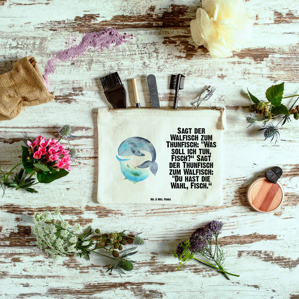 Make-up bag whale tuna Schminktasche, Kulturbeutel, Etui, Kosmetiktasche, Waschtasche, Mäppchen, Federmappe, utensilientasche, pencil case, Waschbeutel, pinsel tasche, Schminktäschchen, toiletry bag, Schminkbeutel, Kulturtasche, beauty tasche, Stiftemäppchen, aufbewahrungsbeutel, Kosmetikbeutel, beauty case, Schlampermäppchen, aufbewahrungstasche, kosmetiktäschchen, Lustige Sprüche, Tiermotive, Tiere, Gute Laune, Wal, Spruch Lustig, Wortwitz Lustig, Tunfisch, Flachwitz, Flachwitz Geschenk, Spruch Des Tages, Witz, Wahl