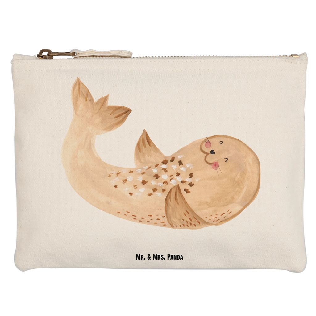 torebka na makijaż foka Leżeć Waschbeutel, Schminktasche, Waschtasche, Federmappe, utensilientasche, Schminkbeutel, Schminktäschchen, Kulturtasche, Schlampermäppchen, Kosmetiktasche, toiletry bag, Kosmetikbeutel, Stiftemäppchen, aufbewahrungstasche, Etui, Mäppchen, beauty case, Kulturbeutel, kosmetiktäschchen, beauty tasche, pinsel tasche, aufbewahrungsbeutel, pencil case, Lustige Sprüche, Tiermotive, Tiere, Gute Laune, Nordsee, Robben, Freude, Seehund, Lachen, Strand, Meerestier, Robbe, Ostsee