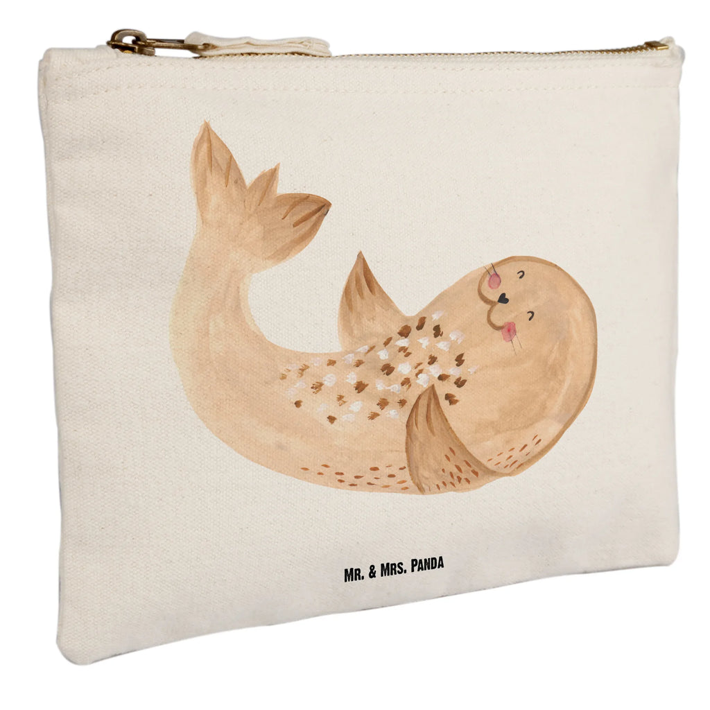 torebka na makijaż foka Leżeć Waschbeutel, Schminktasche, Waschtasche, Federmappe, utensilientasche, Schminkbeutel, Schminktäschchen, Kulturtasche, Schlampermäppchen, Kosmetiktasche, toiletry bag, Kosmetikbeutel, Stiftemäppchen, aufbewahrungstasche, Etui, Mäppchen, beauty case, Kulturbeutel, kosmetiktäschchen, beauty tasche, pinsel tasche, aufbewahrungsbeutel, pencil case, Lustige Sprüche, Tiermotive, Tiere, Gute Laune, Nordsee, Robben, Freude, Seehund, Lachen, Strand, Meerestier, Robbe, Ostsee