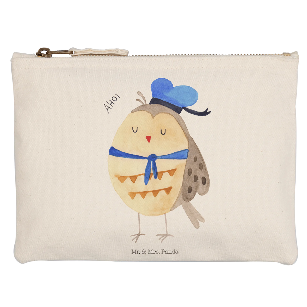 Make-up bag Owl sailor Schlampermäppchen, Kosmetikbeutel, Schminkbeutel, aufbewahrungsbeutel, utensilientasche, Stiftemäppchen, Mäppchen, beauty tasche, Etui, Waschbeutel, Schminktasche, Federmappe, aufbewahrungstasche, toiletry bag, Kulturbeutel, kosmetiktäschchen, Schminktäschchen, Kosmetiktasche, Kulturtasche, pencil case, pinsel tasche, Waschtasche, beauty case, Eule, Wortspiel Lustig, Eule Deko, Matrose, Owl, Ehe, Hochzeitstag Geschenk, Eule Spruch, Heimathafen, Freundin, Seefahrer