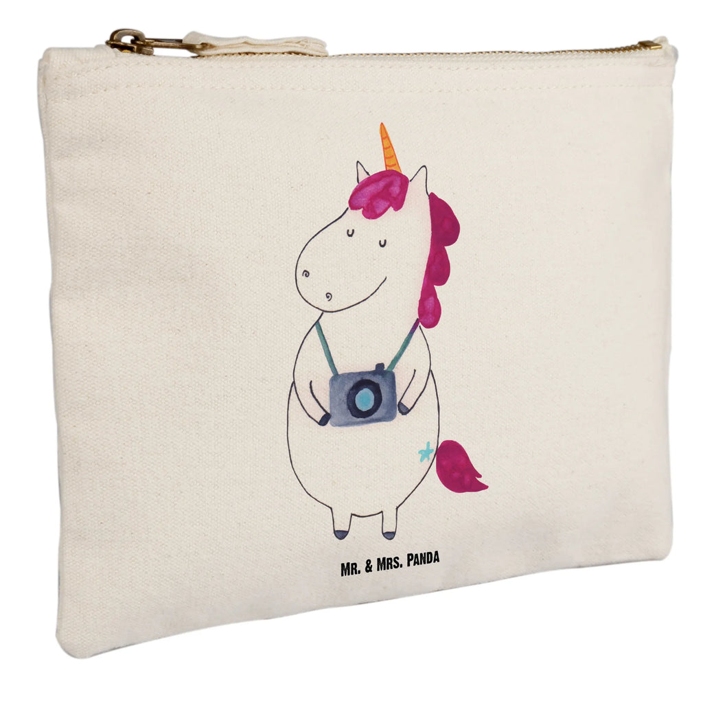 Make-up bag unicorn photographer Schminkbeutel, Kosmetikbeutel, aufbewahrungstasche, Kulturtasche, Kosmetiktasche, Waschbeutel, pencil case, beauty tasche, Schlampermäppchen, beauty case, Waschtasche, Schminktäschchen, kosmetiktäschchen, utensilientasche, Stiftemäppchen, Mäppchen, Kulturbeutel, Schminktasche, toiletry bag, Federmappe, aufbewahrungsbeutel, pinsel tasche, Etui, Einhörner, Unicorn, Einhorn, Einhorn Deko, Weltenbummler, Urlaub, Tourist, Fotograf, Reise, Weltreise, Kurztrip, Reisen, Kamera, Städtereise, Fotografie