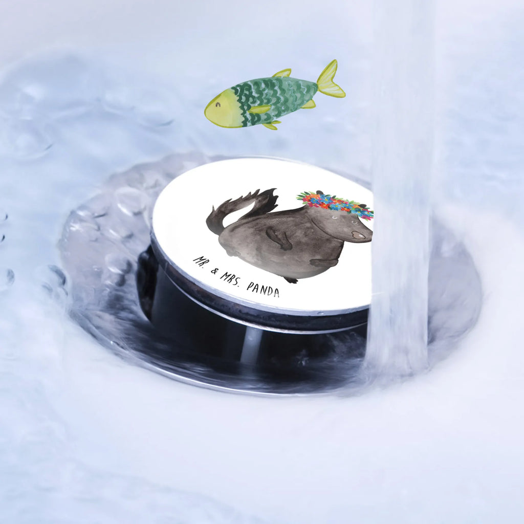 Sink plug skunk Girl Stöpsel, Waschbecken Stopfen, Waschbecken, Abflussstöpsel, Ablaufgarnitur, Stinktier, Skunk, Raubtier, Namaste, Wildtier, Yoga, Stinki, Stinker