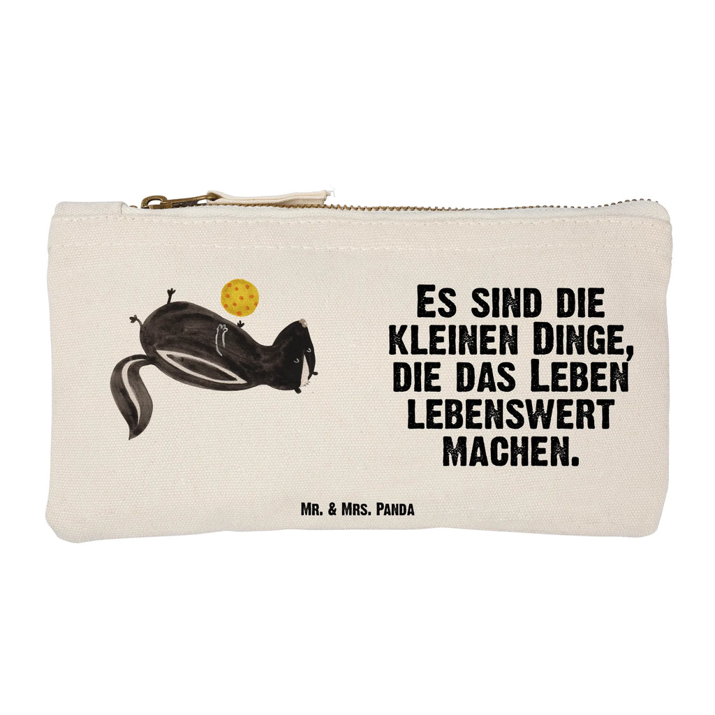 Make-up bag skunk ball utensilientasche, Federmappe, Waschbeutel, beauty case, Kulturbeutel, aufbewahrungstasche, Schminkbeutel, Mäppchen, Schlampermäppchen, Kulturtasche, pinsel tasche, Kosmetiktasche, Stiftemäppchen, Waschtasche, kosmetiktäschchen, Kosmetikbeutel, aufbewahrungsbeutel, toiletry bag, Etui, Schminktasche, Schminktäschchen, beauty tasche, pencil case, Stinktier, Skunk, Verspielt, Weisheit, Stinker, Wildtier, Stinki, Raubtier