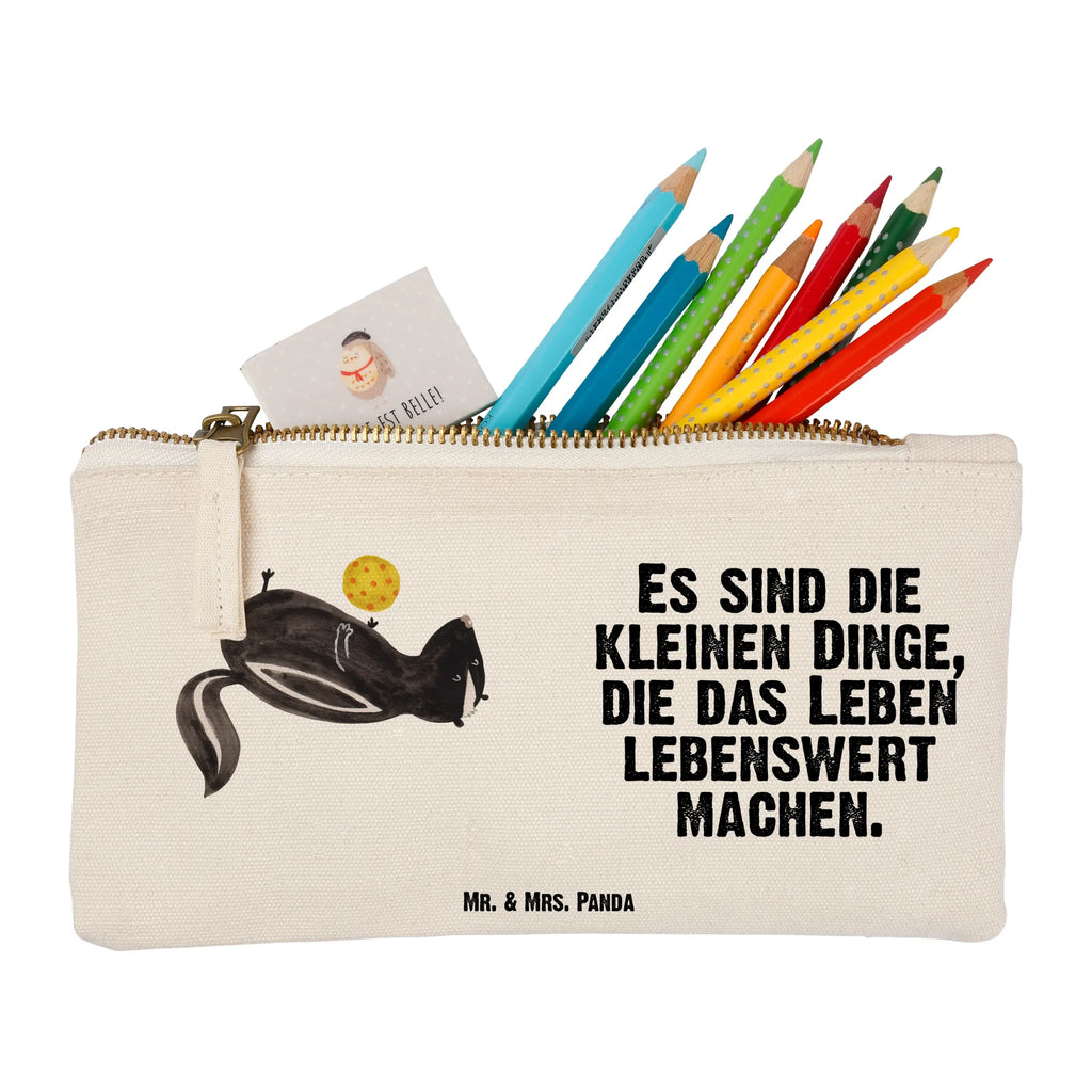 Make-up bag skunk ball utensilientasche, Federmappe, Waschbeutel, beauty case, Kulturbeutel, aufbewahrungstasche, Schminkbeutel, Mäppchen, Schlampermäppchen, Kulturtasche, pinsel tasche, Kosmetiktasche, Stiftemäppchen, Waschtasche, kosmetiktäschchen, Kosmetikbeutel, aufbewahrungsbeutel, toiletry bag, Etui, Schminktasche, Schminktäschchen, beauty tasche, pencil case, Stinktier, Skunk, Verspielt, Weisheit, Stinker, Wildtier, Stinki, Raubtier