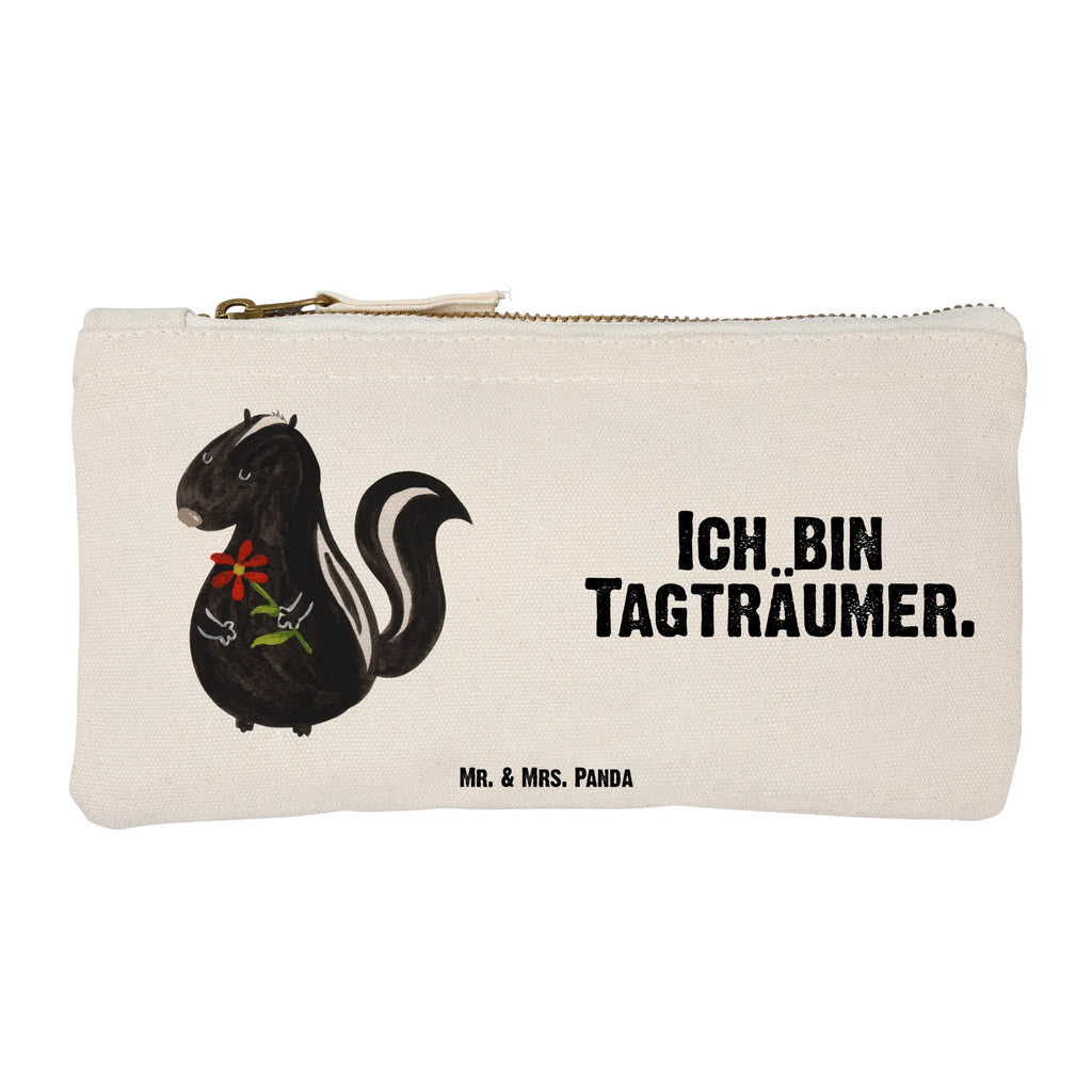 torebka na makijaż skunks kwiat Stiftemäppchen, beauty case, Kosmetiktasche, Federmappe, Etui, toiletry bag, Schminktasche, Kosmetikbeutel, beauty tasche, Waschbeutel, Schlampermäppchen, Mäppchen, aufbewahrungsbeutel, pencil case, pinsel tasche, Kulturbeutel, Kulturtasche, Waschtasche, utensilientasche, Schminktäschchen, kosmetiktäschchen, Schminkbeutel, aufbewahrungstasche, Stinktier, Skunk, Träume, Verträumt, Raubtier, Stinker, Wildtier, Tagträumer, Stinki, Dreams