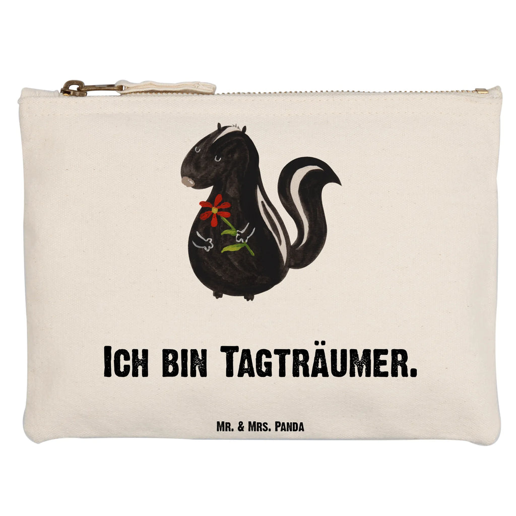 torebka na makijaż skunks kwiat Stiftemäppchen, beauty case, Kosmetiktasche, Federmappe, Etui, toiletry bag, Schminktasche, Kosmetikbeutel, beauty tasche, Waschbeutel, Schlampermäppchen, Mäppchen, aufbewahrungsbeutel, pencil case, pinsel tasche, Kulturbeutel, Kulturtasche, Waschtasche, utensilientasche, Schminktäschchen, kosmetiktäschchen, Schminkbeutel, aufbewahrungstasche, Stinktier, Skunk, Träume, Verträumt, Raubtier, Stinker, Wildtier, Tagträumer, Stinki, Dreams