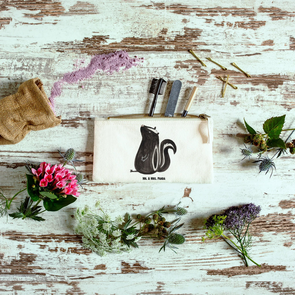Make-up bag skunk Sit Skunk, slogan, stinky, stinker, skunk, law, wild animal, office, predator, know-it-all