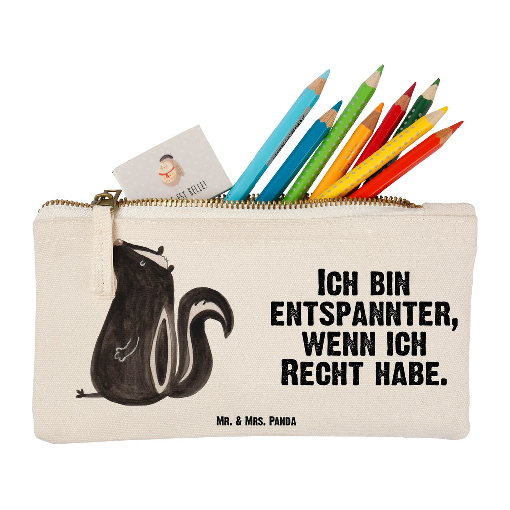Make-up bag skunk Sit Skunk, slogan, stinky, stinker, skunk, law, wild animal, office, predator, know-it-all