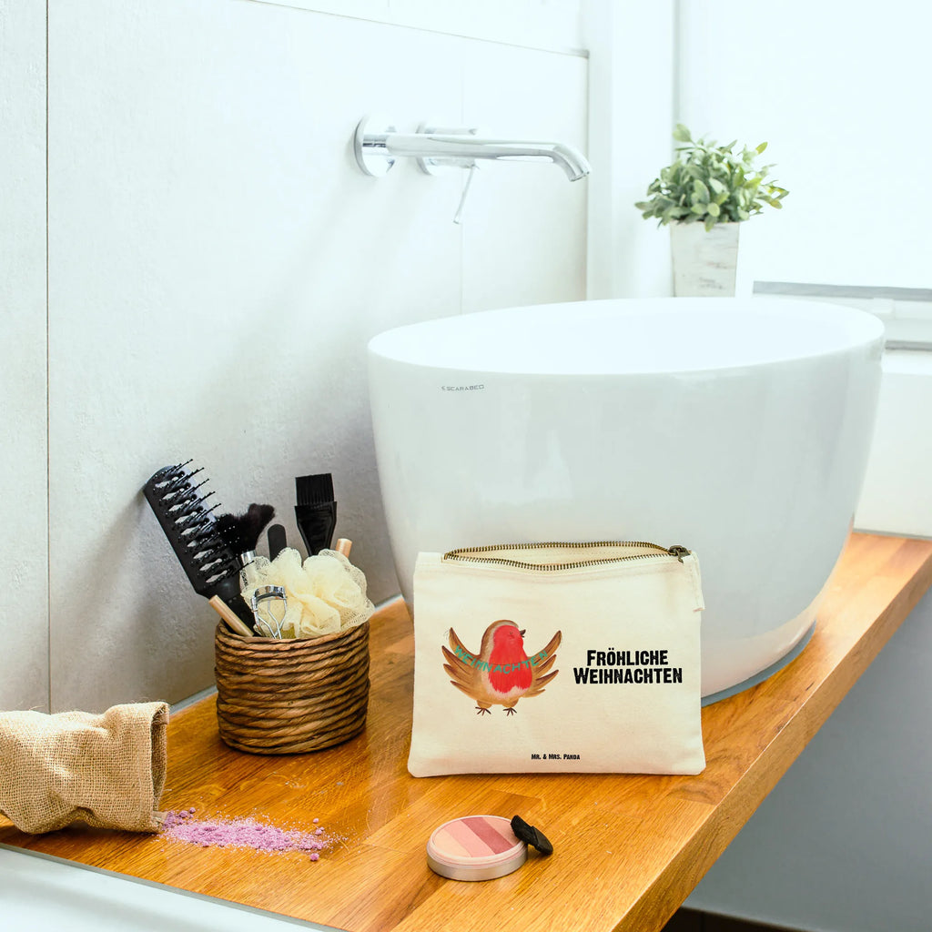 Make-up bag robin Christmas Winter, Christmas, Christmas time, snow, bird, Christmas greeting, xmas, Merry Christmas, Christmas motif, Christmas Eve, winter