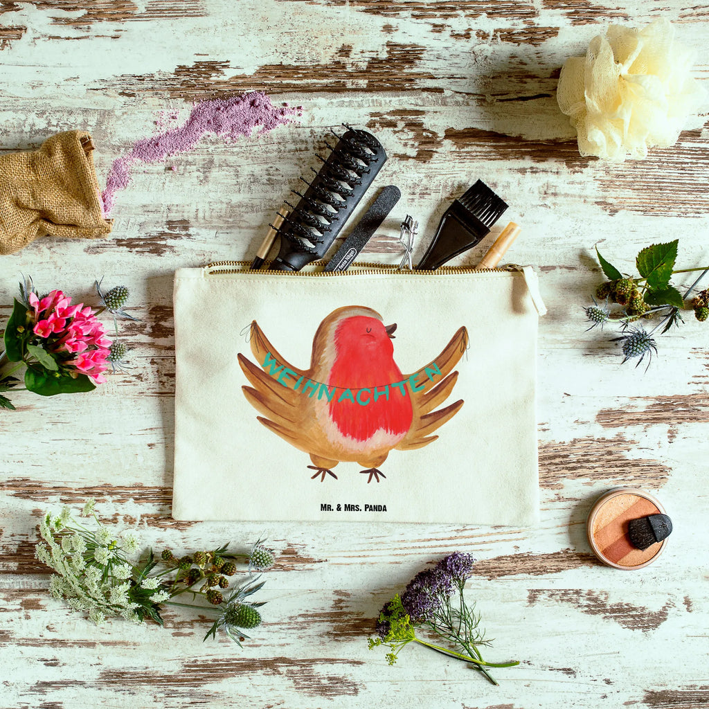 Make-up bag robin Christmas Winter, Christmas, Christmas time, snow, bird, Christmas greeting, xmas, Merry Christmas, Christmas motif, Christmas Eve, winter