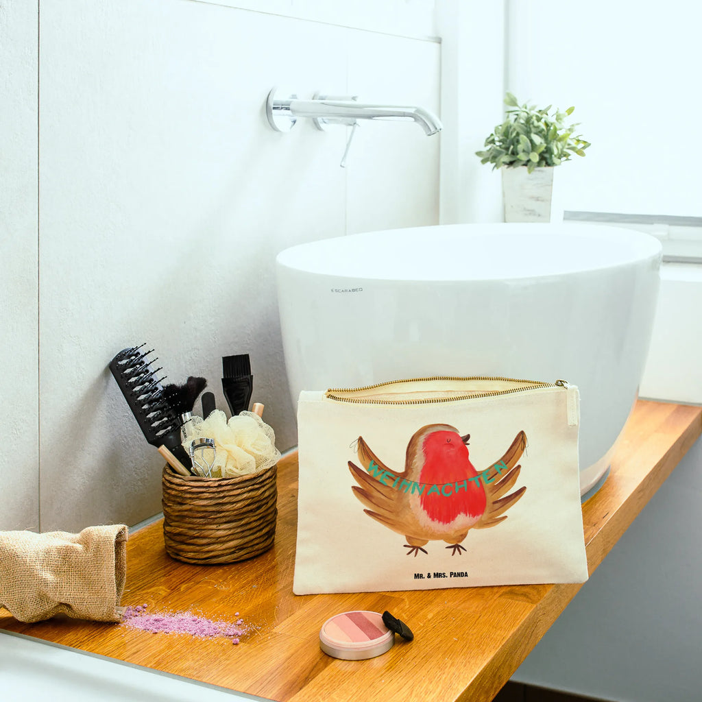 Make-up bag robin Christmas Winter, Christmas, Christmas time, snow, bird, Christmas greeting, xmas, Merry Christmas, Christmas motif, Christmas Eve, winter