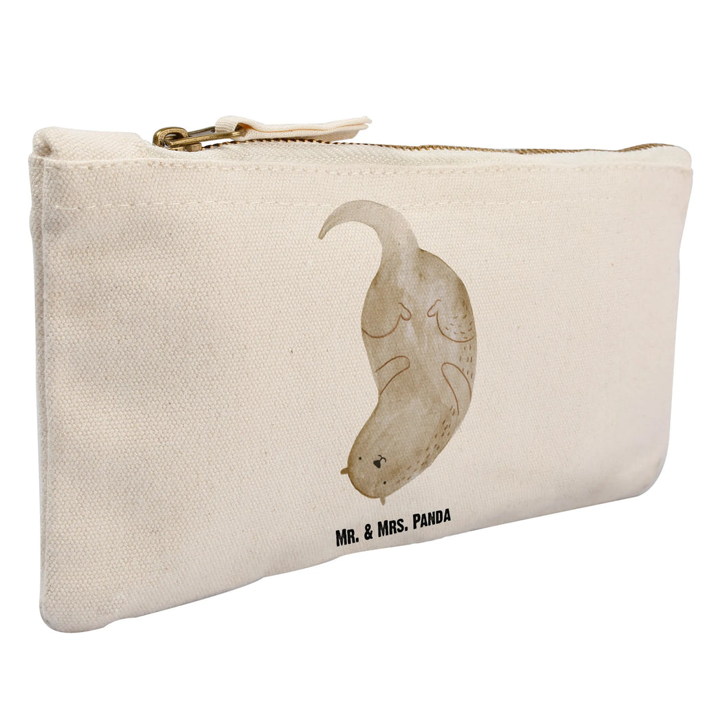 Schminktasche Otter Kopfüber Schlampermäppchen, Stiftemäppchen, Kulturbeutel, pinsel tasche, Schminkbeutel, Kosmetikbeutel, pencil case, aufbewahrungstasche, Waschtasche, utensilientasche, Waschbeutel, Schminktasche, aufbewahrungsbeutel, Etui, toiletry bag, Kulturtasche, beauty case, Schminktäschchen, kosmetiktäschchen, Kosmetiktasche, Mäppchen, beauty tasche, Federmappe, Otter, Fischotter, Seeotter, Otter Seeotter See Otter