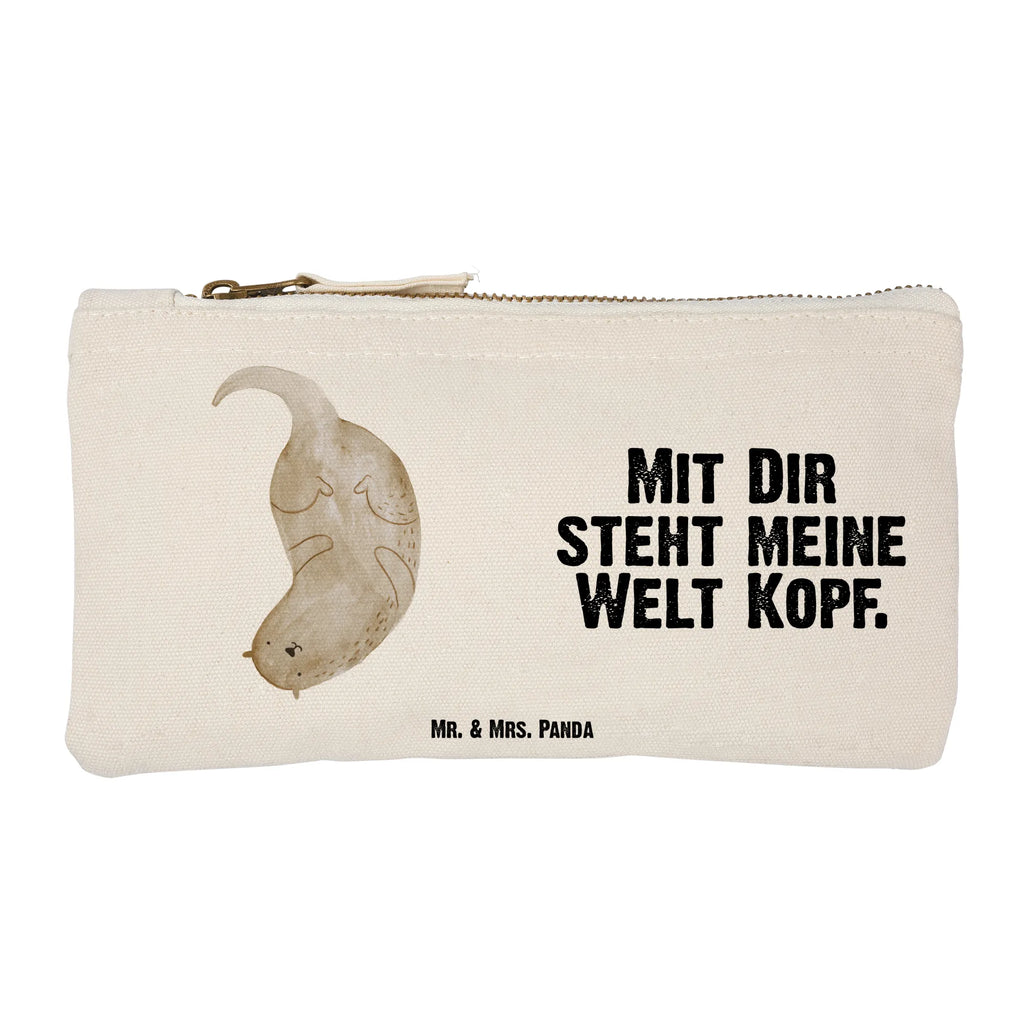 Schminktasche Otter Kopfüber Schlampermäppchen, Stiftemäppchen, Kulturbeutel, pinsel tasche, Schminkbeutel, Kosmetikbeutel, pencil case, aufbewahrungstasche, Waschtasche, utensilientasche, Waschbeutel, Schminktasche, aufbewahrungsbeutel, Etui, toiletry bag, Kulturtasche, beauty case, Schminktäschchen, kosmetiktäschchen, Kosmetiktasche, Mäppchen, beauty tasche, Federmappe, Otter, Fischotter, Seeotter, Otter Seeotter See Otter