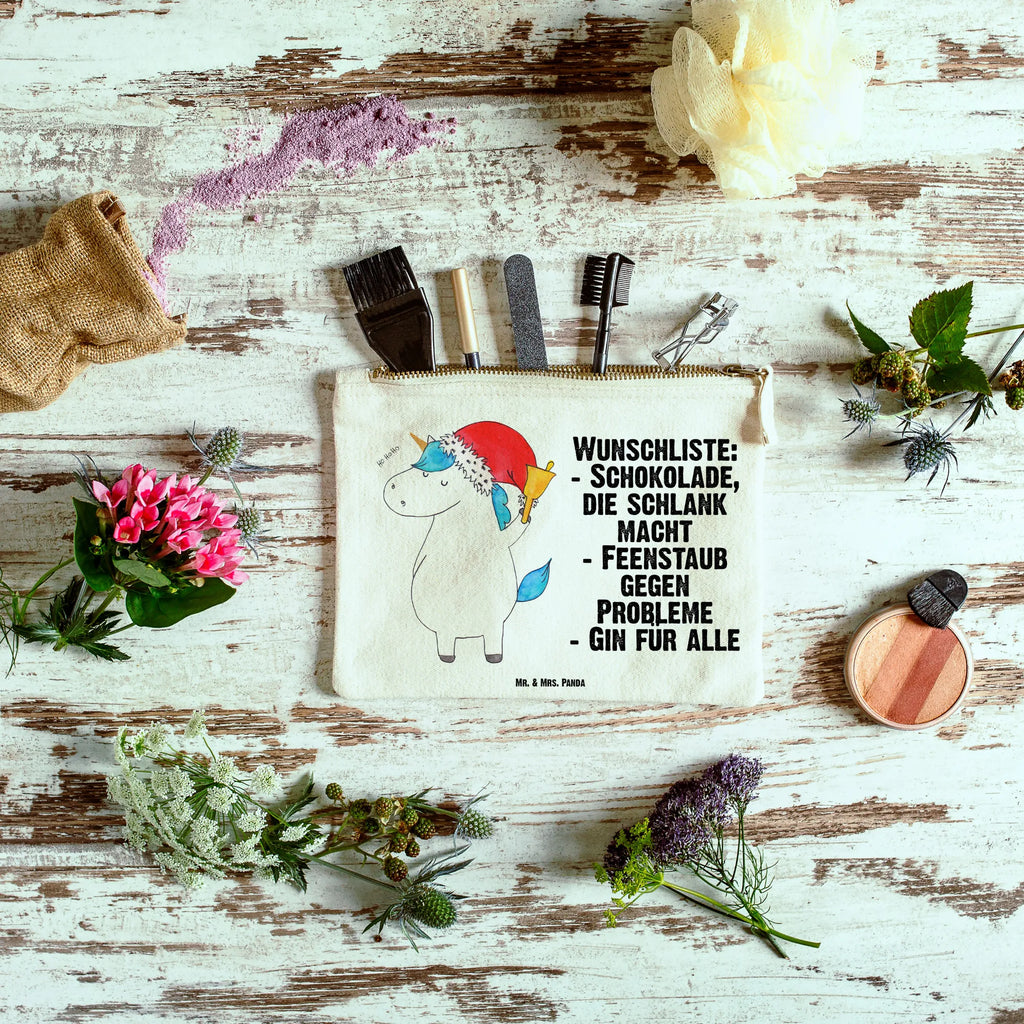 torebka na makijaż Jednorożec Mikołaj aufbewahrungsbeutel, Schminktasche, Schlampermäppchen, beauty tasche, utensilientasche, Waschtasche, Etui, aufbewahrungstasche, beauty case, kosmetiktäschchen, toiletry bag, pencil case, Mäppchen, Stiftemäppchen, pinsel tasche, Kosmetiktasche, Schminkbeutel, Kulturbeutel, Kulturtasche, Schminktäschchen, Federmappe, Waschbeutel, Kosmetikbeutel, Einhörner, Einhorn Deko, Einhorn, Unicorn, Weihnachtsmann, Weihnachten, Gin, Nikolaus, Wunschliste, Schokolade, Wunschzettel, Feenstaub, Schoki