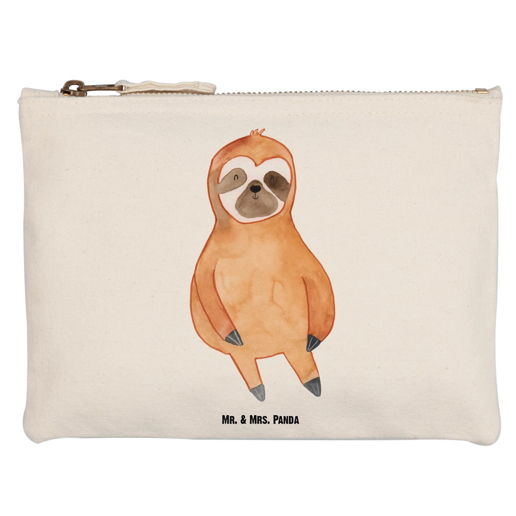 Make-up bag sloth Satisfied Schminkbeutel, beauty case, Kulturbeutel, Kulturtasche, Mäppchen, Etui, pinsel tasche, aufbewahrungstasche, Federmappe, Waschtasche, Schminktäschchen, Kosmetikbeutel, Schlampermäppchen, beauty tasche, kosmetiktäschchen, pencil case, Waschbeutel, Stiftemäppchen, Schminktasche, Kosmetiktasche, utensilientasche, toiletry bag, aufbewahrungsbeutel, Faultier, Faultier Geschenk, Faultier Deko, Gelassenheit, Lieblingstier, faul, Faultiere, Frieden, Zufrieden, Pause, glücklich, Happy, Zufriedenheit, Relaxen, Glück, Ruhe