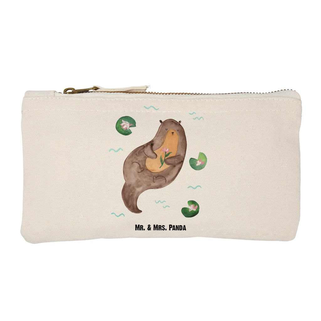 Make-up bag otter Water Lily kosmetiktäschchen, Waschtasche, Etui, Kosmetiktasche, pinsel tasche, Federmappe, Mäppchen, Kulturbeutel, Kosmetikbeutel, utensilientasche, pencil case, Kulturtasche, beauty case, toiletry bag, beauty tasche, aufbewahrungstasche, Schminktäschchen, Schminktasche, Stiftemäppchen, Waschbeutel, Schminkbeutel, Schlampermäppchen, aufbewahrungsbeutel, Seeotter, Fischotter, Otter, Otter Seeotter See Otter