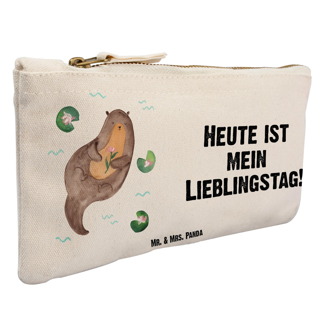 Make-up bag otter Water Lily kosmetiktäschchen, Waschtasche, Etui, Kosmetiktasche, pinsel tasche, Federmappe, Mäppchen, Kulturbeutel, Kosmetikbeutel, utensilientasche, pencil case, Kulturtasche, beauty case, toiletry bag, beauty tasche, aufbewahrungstasche, Schminktäschchen, Schminktasche, Stiftemäppchen, Waschbeutel, Schminkbeutel, Schlampermäppchen, aufbewahrungsbeutel, Seeotter, Fischotter, Otter, Otter Seeotter See Otter