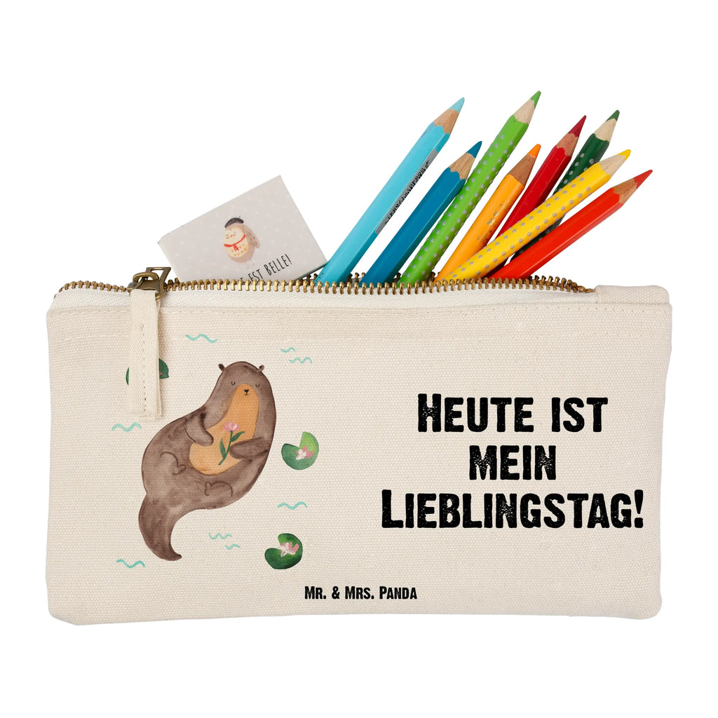 Make-up bag otter Water Lily kosmetiktäschchen, Waschtasche, Etui, Kosmetiktasche, pinsel tasche, Federmappe, Mäppchen, Kulturbeutel, Kosmetikbeutel, utensilientasche, pencil case, Kulturtasche, beauty case, toiletry bag, beauty tasche, aufbewahrungstasche, Schminktäschchen, Schminktasche, Stiftemäppchen, Waschbeutel, Schminkbeutel, Schlampermäppchen, aufbewahrungsbeutel, Seeotter, Fischotter, Otter, Otter Seeotter See Otter