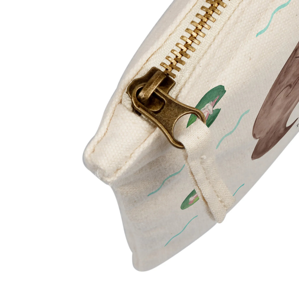 Make-up bag otter Water Lily kosmetiktäschchen, Waschtasche, Etui, Kosmetiktasche, pinsel tasche, Federmappe, Mäppchen, Kulturbeutel, Kosmetikbeutel, utensilientasche, pencil case, Kulturtasche, beauty case, toiletry bag, beauty tasche, aufbewahrungstasche, Schminktäschchen, Schminktasche, Stiftemäppchen, Waschbeutel, Schminkbeutel, Schlampermäppchen, aufbewahrungsbeutel, Seeotter, Fischotter, Otter, Otter Seeotter See Otter