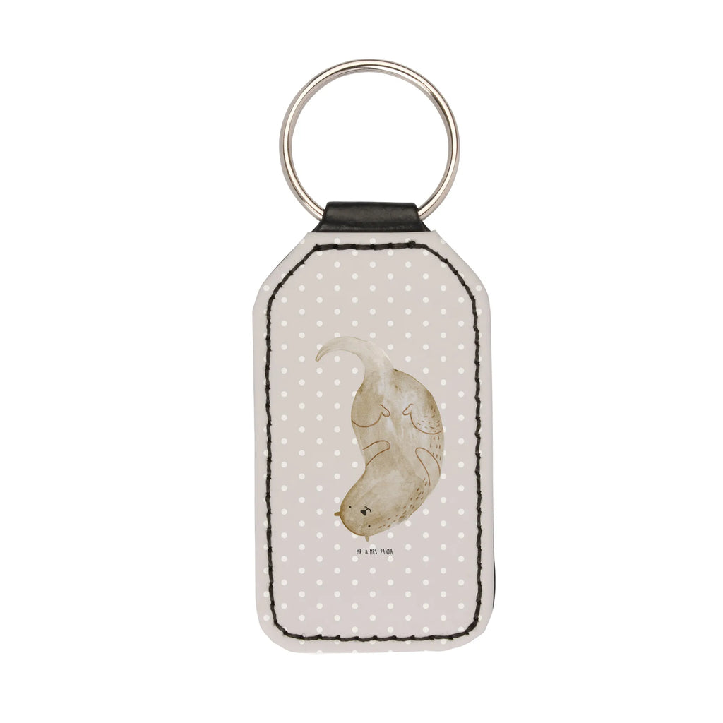 Prostokątny brelok wydra Do góry nogami Kuna, wydra, morska wydra