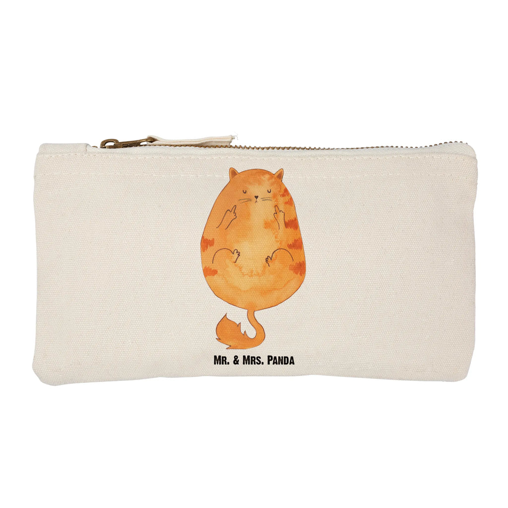 Make-up bag Cat middle finger cat, tomcat, kitty, meow, kitten, housecat, mama cat, love cats, cat image, cat fan, cat lover, cat fancier, cat decoration, gift for cat lover, cat owner, funny cats, cat sayings, cat motto, funny cat gifts, fan merchandise, cat stuff, animal lover, Cat, Puss, Cats, Kitty, Middle finger, Fuck off, Smelly finger