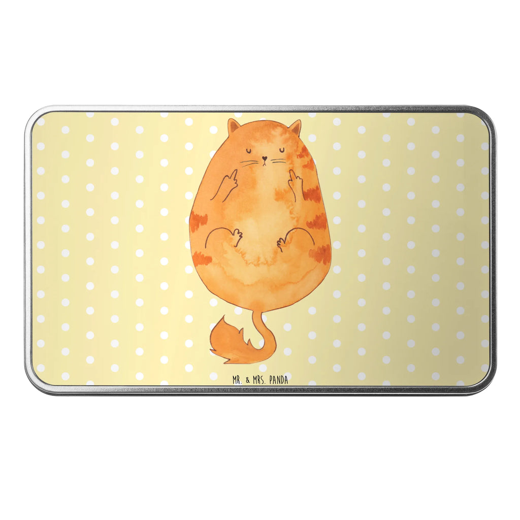 Metalowa puszka kot środkowy palec Kot, motyw kotów, miłośnik kotów, dekoracje z kotami, przyjaciel kotów, entuzjasta kotów, produkty dla kotów, artykuły dla kotów, akcesoria dla kotów, pamiątki z kotami, produkty dla miłośników kotów, motywy kotów