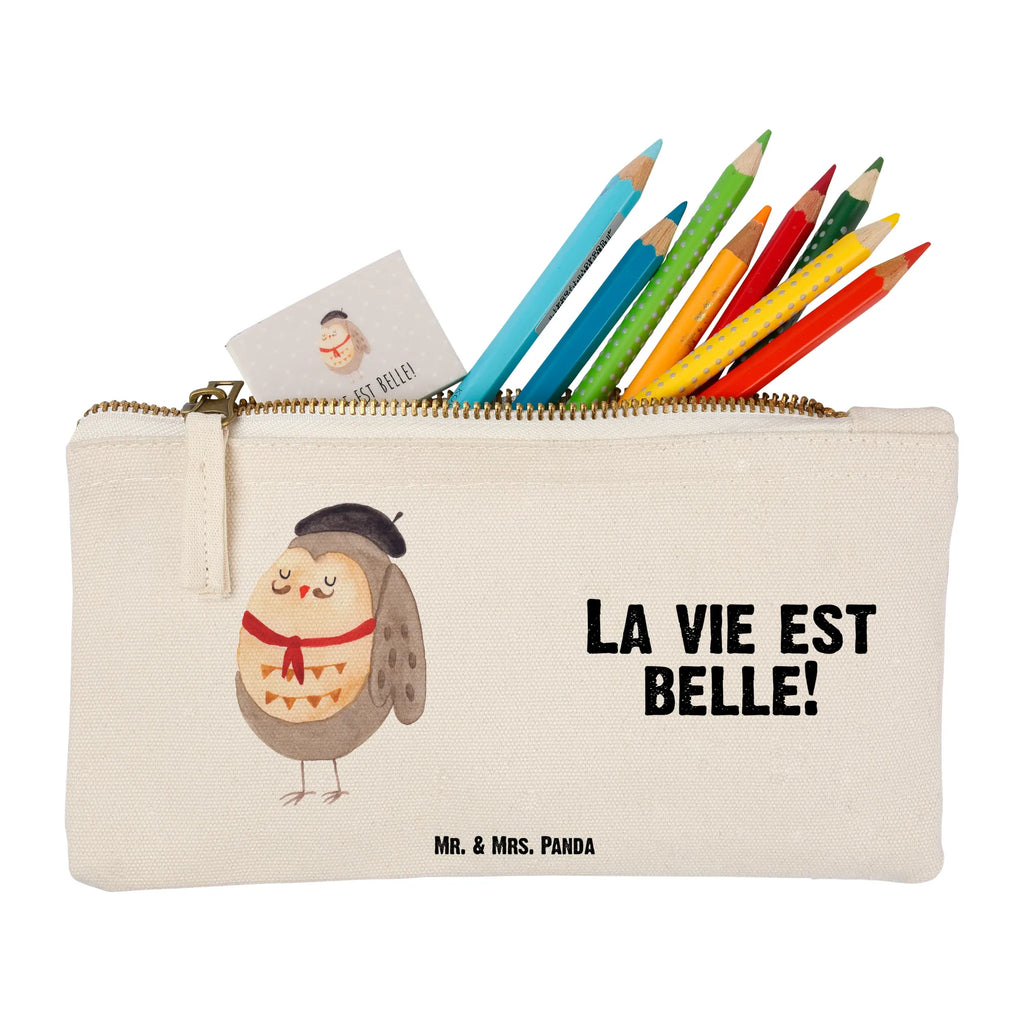 Schminktasche Eule Frankreich aufbewahrungsbeutel, beauty tasche, Waschtasche, Schlampermäppchen, Kosmetiktasche, utensilientasche, pencil case, toiletry bag, Waschbeutel, Federmappe, Kulturbeutel, Stiftemäppchen, beauty case, pinsel tasche, Etui, Kosmetikbeutel, Schminktäschchen, Kulturtasche, Mäppchen, Schminktasche, aufbewahrungstasche, kosmetiktäschchen, Schminkbeutel, Eule, Frankreich, Spruch Französisch, Eulen, La Vie Est Belle, Owl, Spruch schön, Eule Deko, Hibou, Das Leben Ist schön