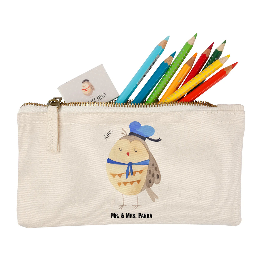 Make-up bag Owl sailor Schlampermäppchen, Kosmetikbeutel, Schminkbeutel, aufbewahrungsbeutel, utensilientasche, Stiftemäppchen, Mäppchen, beauty tasche, Etui, Waschbeutel, Schminktasche, Federmappe, aufbewahrungstasche, toiletry bag, Kulturbeutel, kosmetiktäschchen, Schminktäschchen, Kosmetiktasche, Kulturtasche, pencil case, pinsel tasche, Waschtasche, beauty case, Eule, Wortspiel Lustig, Eule Deko, Matrose, Owl, Ehe, Hochzeitstag Geschenk, Eule Spruch, Heimathafen, Freundin, Seefahrer