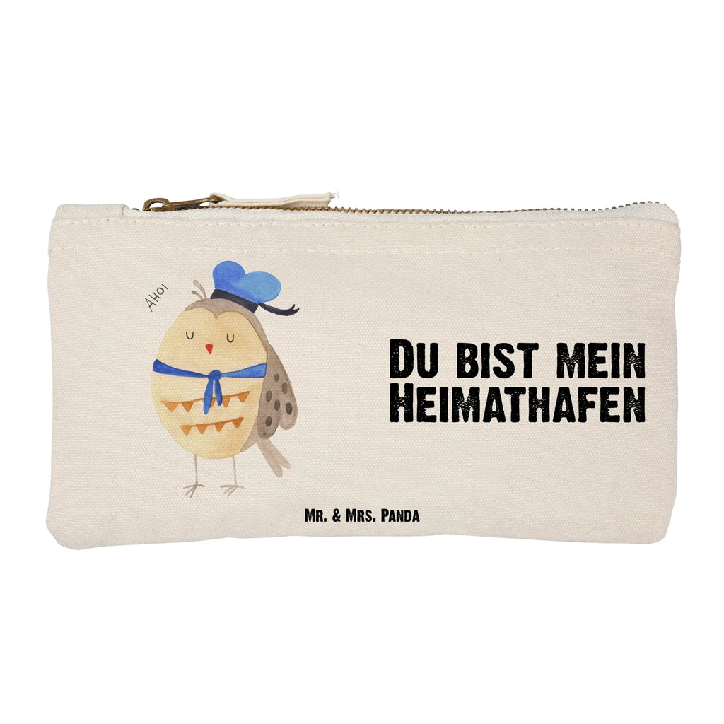 Make-up bag Owl sailor Schlampermäppchen, Kosmetikbeutel, Schminkbeutel, aufbewahrungsbeutel, utensilientasche, Stiftemäppchen, Mäppchen, beauty tasche, Etui, Waschbeutel, Schminktasche, Federmappe, aufbewahrungstasche, toiletry bag, Kulturbeutel, kosmetiktäschchen, Schminktäschchen, Kosmetiktasche, Kulturtasche, pencil case, pinsel tasche, Waschtasche, beauty case, Eule, Wortspiel Lustig, Eule Deko, Matrose, Owl, Ehe, Hochzeitstag Geschenk, Eule Spruch, Heimathafen, Freundin, Seefahrer