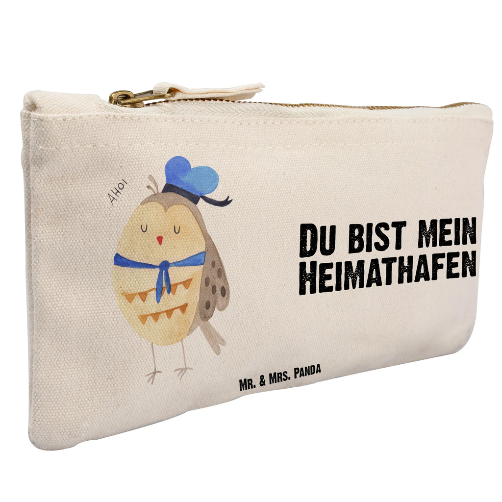 Make-up bag Owl sailor Schlampermäppchen, Kosmetikbeutel, Schminkbeutel, aufbewahrungsbeutel, utensilientasche, Stiftemäppchen, Mäppchen, beauty tasche, Etui, Waschbeutel, Schminktasche, Federmappe, aufbewahrungstasche, toiletry bag, Kulturbeutel, kosmetiktäschchen, Schminktäschchen, Kosmetiktasche, Kulturtasche, pencil case, pinsel tasche, Waschtasche, beauty case, Eule, Wortspiel Lustig, Eule Deko, Matrose, Owl, Ehe, Hochzeitstag Geschenk, Eule Spruch, Heimathafen, Freundin, Seefahrer