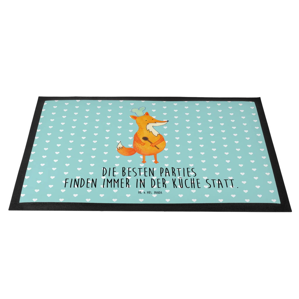 Doormat Fox A cook fox, foxes, forest wildlife, clever as a fox, animal lover, Party slogan, Cook gift, Chefs, Kitchen decoration, Slogan funny, Fox, Baker, funny, Kitchen slogan