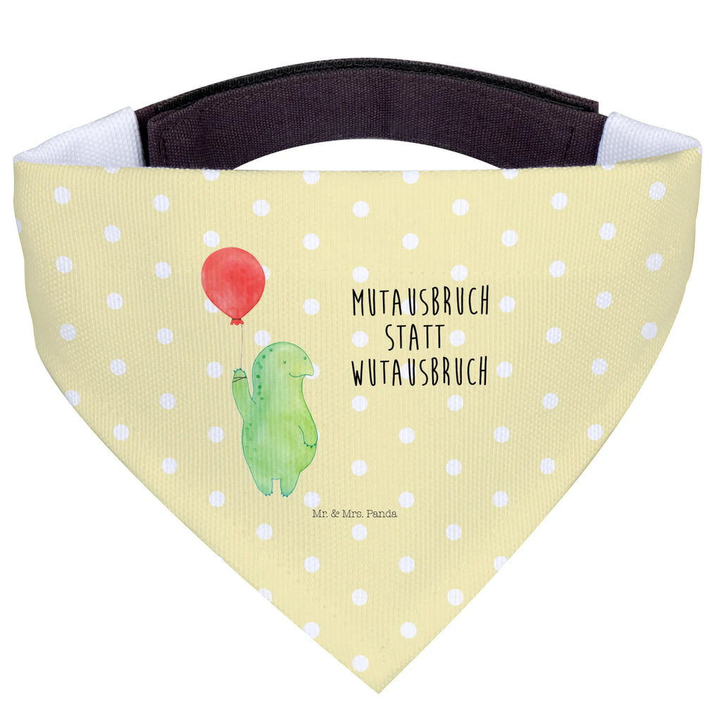 Dog neckerchief tortoise balloon Mittel, Hundehalstuch, Halstuch, Mittelgroße Hunde, Tuch, Hunde, Schildkröte, Mutausbruch, Motivationsspruch, Schildkröten, Motivation