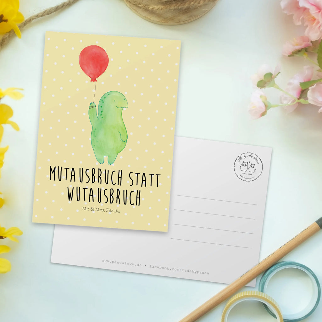Pocztówka żółw balon Postkarte, Kunstkarten, Ansichtskarte, Grußkarte, einzelkarte, Designkarte, spruchkarte, Ansichtskarten, Motivkarte, kunstkarte, Postkarten, bildkarte, Fotokarte, Schildkröte, Mutausbruch, Motivation, Motivationsspruch, Schildkröten