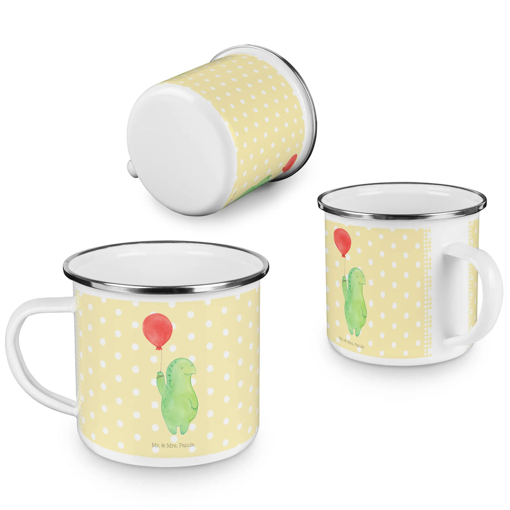 Enamel camping mug tortoise balloon Metalltasse, Tasse Emaille, Trinkbecher, emaillebecher, blechbecher, Teebecher, Pott, wandertasse, Emailletasse, Emaille Becher, Teetasse, becher emaille, wanderbecher, Tasse, Blechtasse, reisetasse, Kaffeetasse, Campingbecher, Campingtasse, Emaille Tasse, Becher, Kaffeebecher, Reisebecher, metallbecher, Schildkröte, Mutausbruch, Motivationsspruch, Motivation, Schildkröten