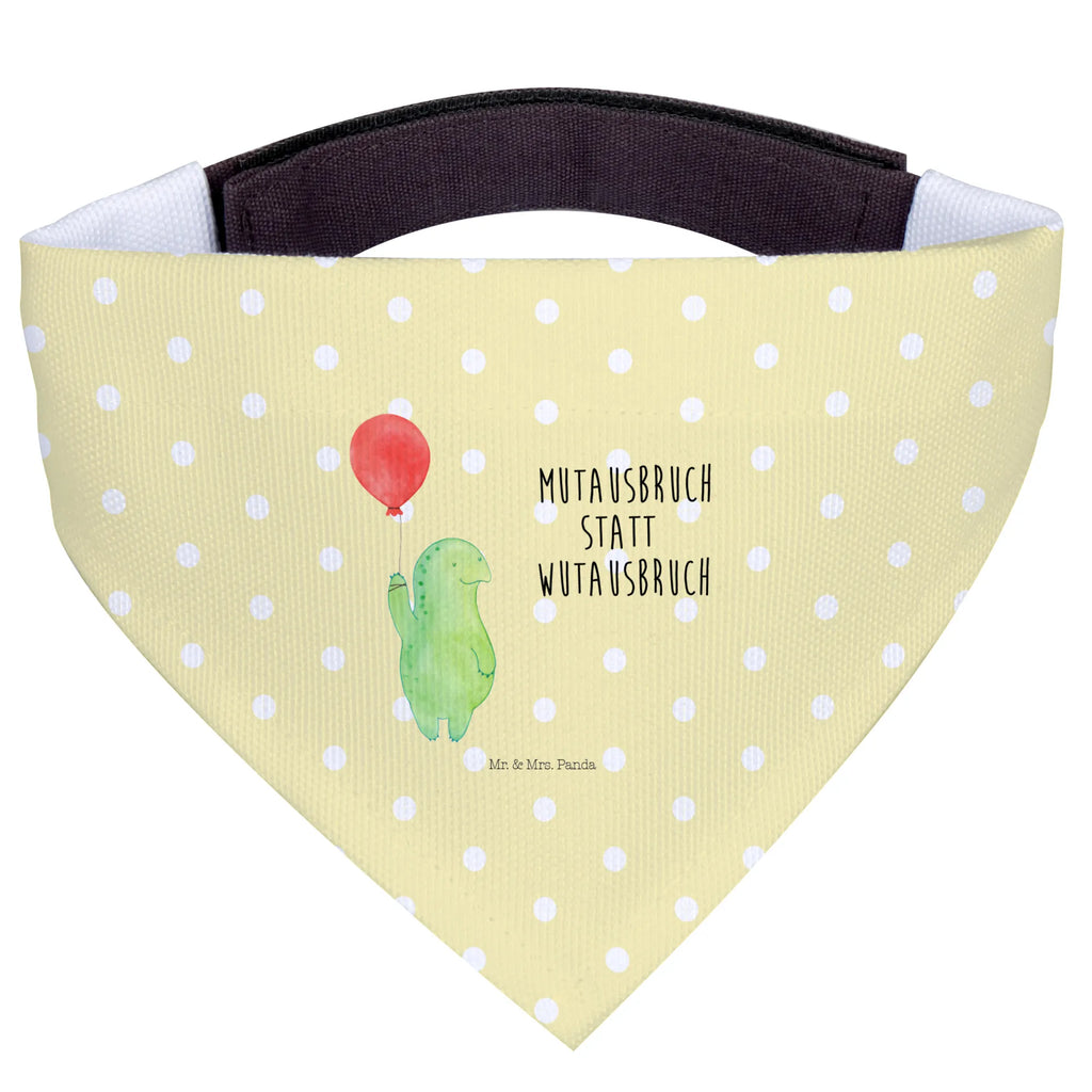 Dog neckerchief tortoise balloon Mittel, Hundehalstuch, Halstuch, Mittelgroße Hunde, Tuch, Hunde, Schildkröte, Mutausbruch, Motivationsspruch, Schildkröten, Motivation