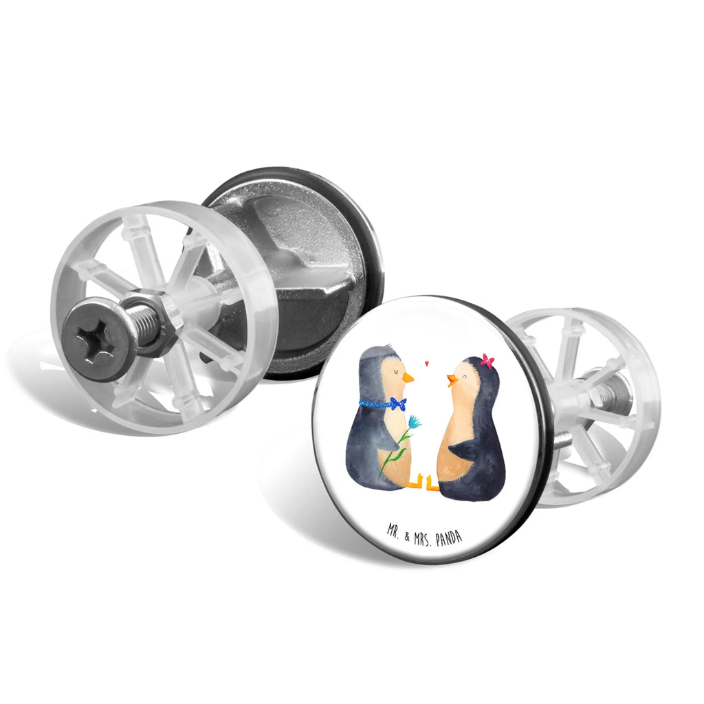 Sink plug Penguin pair Waschbecken, Waschbecken Stopfen, Ablaufgarnitur, Abflussstöpsel, Stöpsel, Pinguin, Liebespaar, Liebesgeschenk, Jahrestag, Hochzeitstag, Verlobung, große Liebe, Hochzeitsgeschenk, Liebe, Traumpaar, Hochzeit, Pinguine, Liebesbeweis