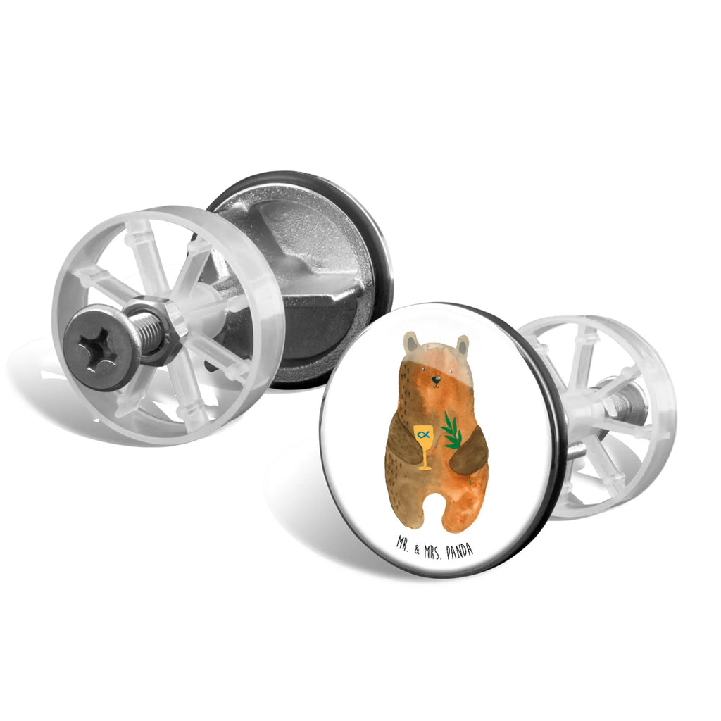 Sink plug bear confirmation drain plugs, Washbasin plugs, washbasin, washbasin plugs, stoppers, universal, drain set, bear, teddy, teddy bear, cuddly toy, church, confirmation, evangelic, service