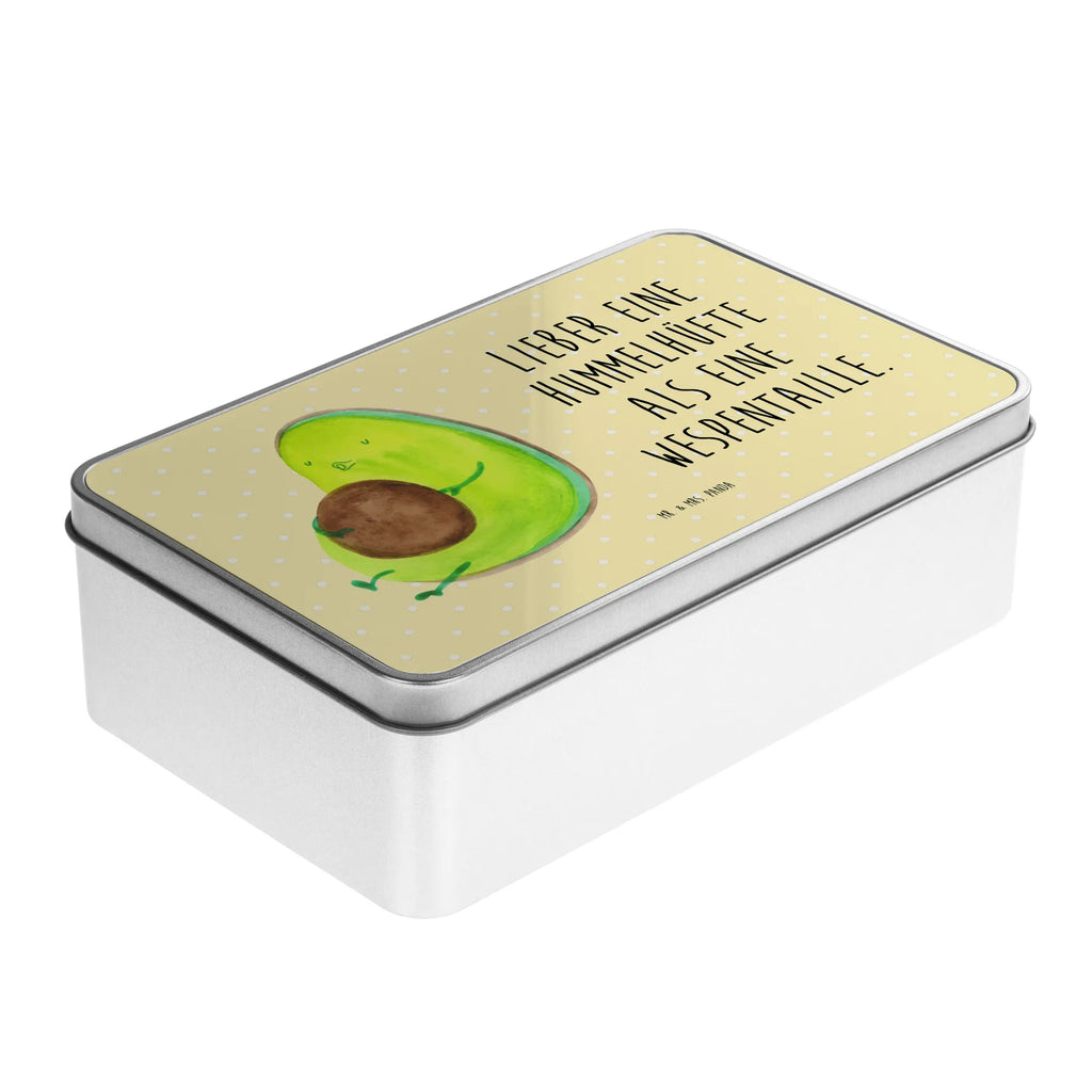 Metal tin avocado Pipes storage box, metal box, container, Tin can, aluminium tin, lock-up box, tin box, storage tin, lunch box, tins, cookie tin, avocado, vegetables, diet, Avocado, chubby, being fat, nutrition, losing weight