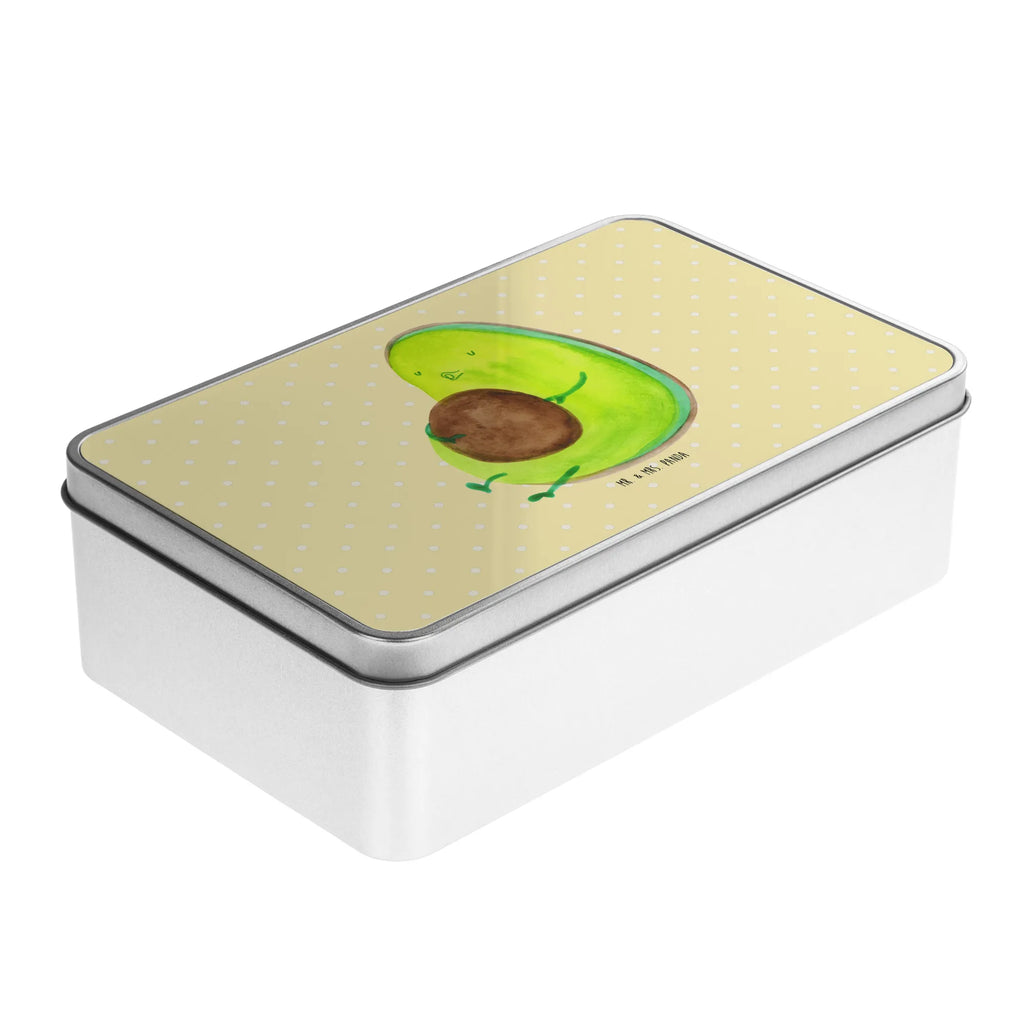 Metal tin avocado Pipes storage box, metal box, container, Tin can, aluminium tin, lock-up box, tin box, storage tin, lunch box, tins, cookie tin, avocado, vegetables, diet, Avocado, chubby, being fat, nutrition, losing weight