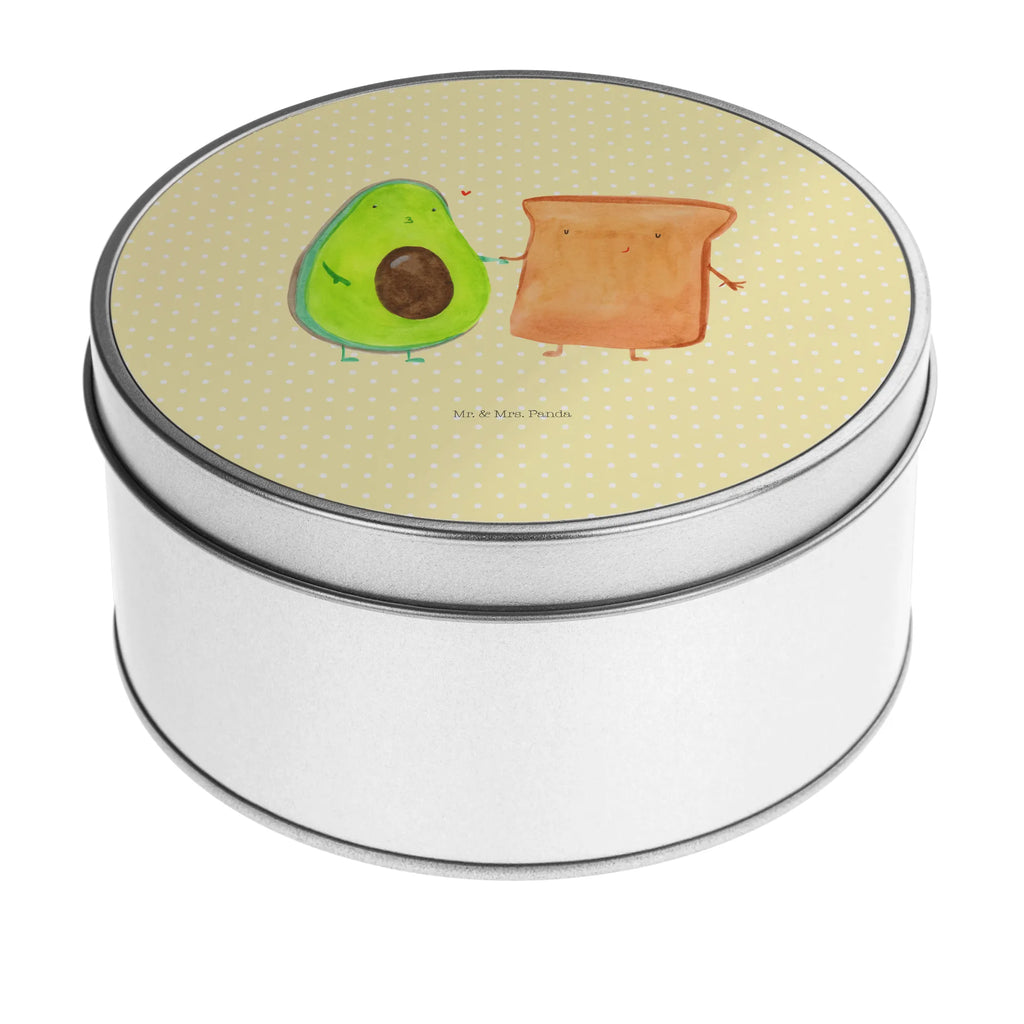 Round tin avocado toast cookie tin, tin can, storage tin, storage, tin, gift box, avocado, vegetables, Engagement, Couple, Toast bread, Engagement party, Lovers, Avocado, Wedding gift, Girlfriend, Anniversary gift, Toast, Wedding, Friend, Anniversary