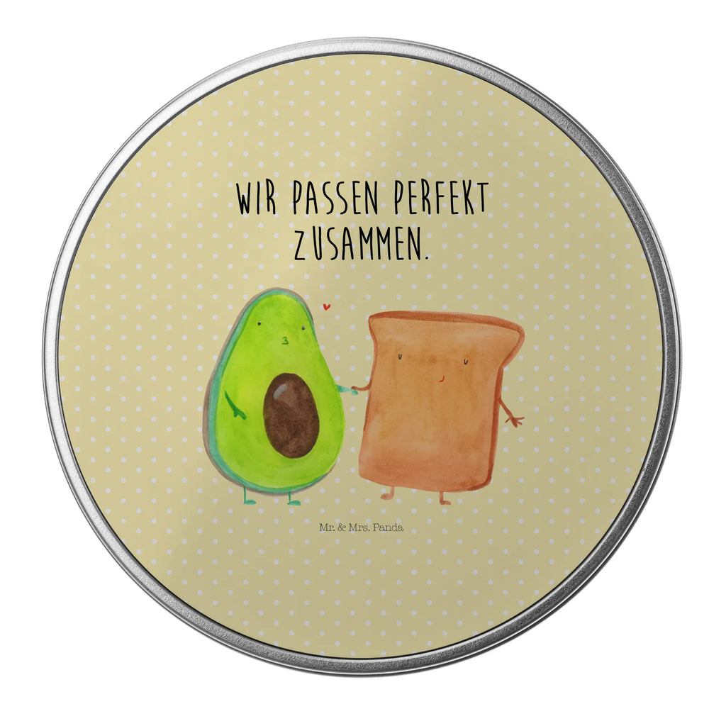 Round tin avocado toast cookie tin, tin can, storage tin, storage, tin, gift box, avocado, vegetables, Engagement, Couple, Toast bread, Engagement party, Lovers, Avocado, Wedding gift, Girlfriend, Anniversary gift, Toast, Wedding, Friend, Anniversary