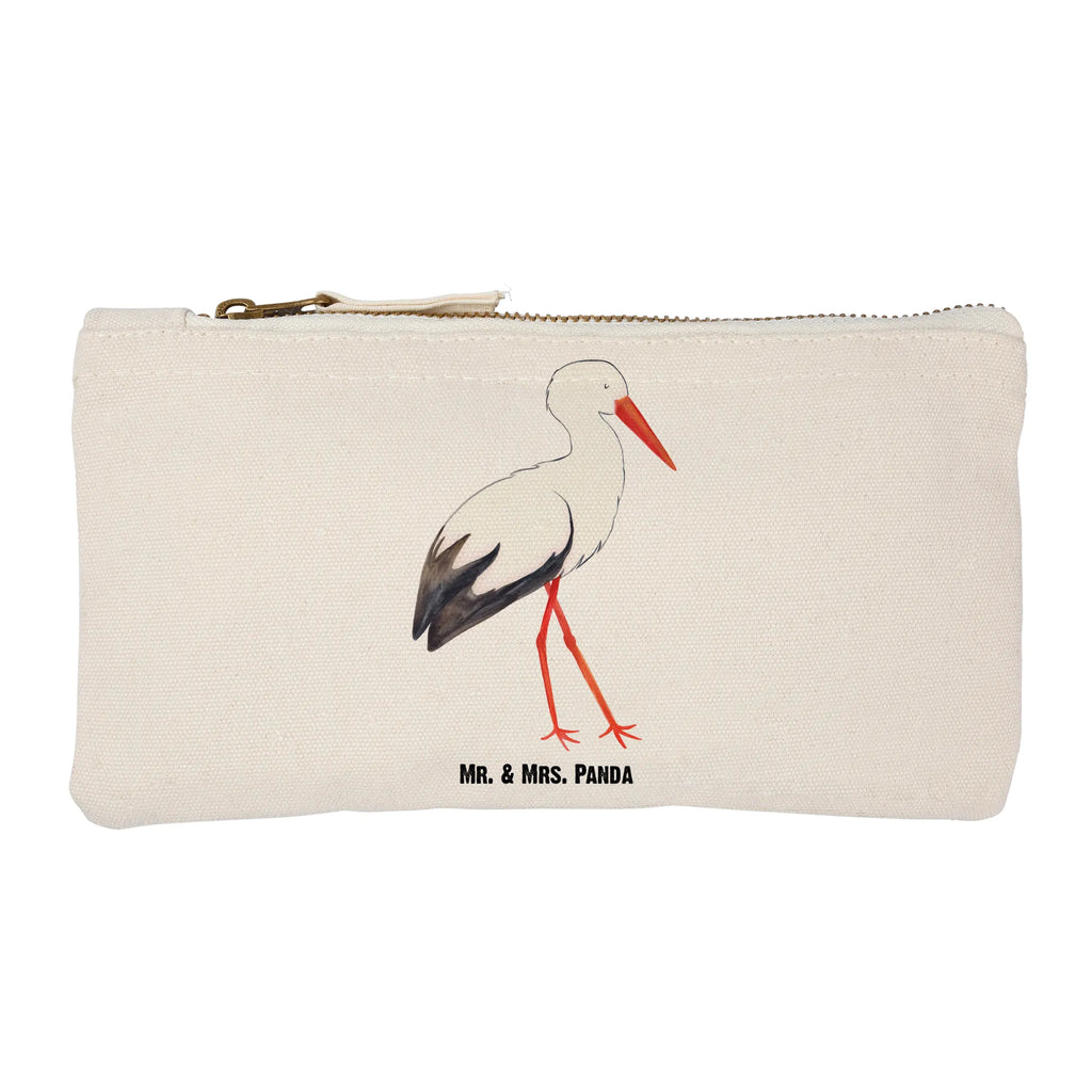 Make-up bag Stork Waschtasche, toiletry bag, Etui, Kosmetikbeutel, Schlampermäppchen, Schminktäschchen, Stiftemäppchen, aufbewahrungstasche, beauty tasche, Waschbeutel, kosmetiktäschchen, Kosmetiktasche, pinsel tasche, utensilientasche, beauty case, Schminktasche, Federmappe, aufbewahrungsbeutel, Mäppchen, Schminkbeutel, Kulturtasche, Kulturbeutel, pencil case, Lustige Sprüche, Tiermotive, Tiere, Gute Laune, Storch, Geburt, Mutter Werden, Schwangerschaft, Baby, Schwanger, Störche, Babybauch, Mutter, Mütter