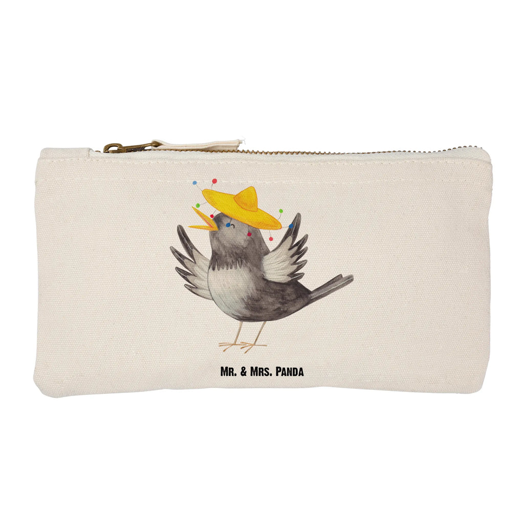 torebka na makijaż kruk Sombrero aufbewahrungsbeutel, beauty case, kosmetiktäschchen, Schminkbeutel, Kulturtasche, Schlampermäppchen, Kosmetiktasche, Schminktasche, Kosmetikbeutel, Mäppchen, Kulturbeutel, beauty tasche, aufbewahrungstasche, toiletry bag, utensilientasche, pencil case, Etui, Waschbeutel, Waschtasche, Federmappe, Stiftemäppchen, Schminktäschchen, pinsel tasche, Lustige Sprüche, Tiermotive, Tiere, Gute Laune, Motivation, Glück Spruch, Rabe, Vogel, Elster, Fröhlich sein, Froh, Spruch Positiv, Vögel, glücklich sein