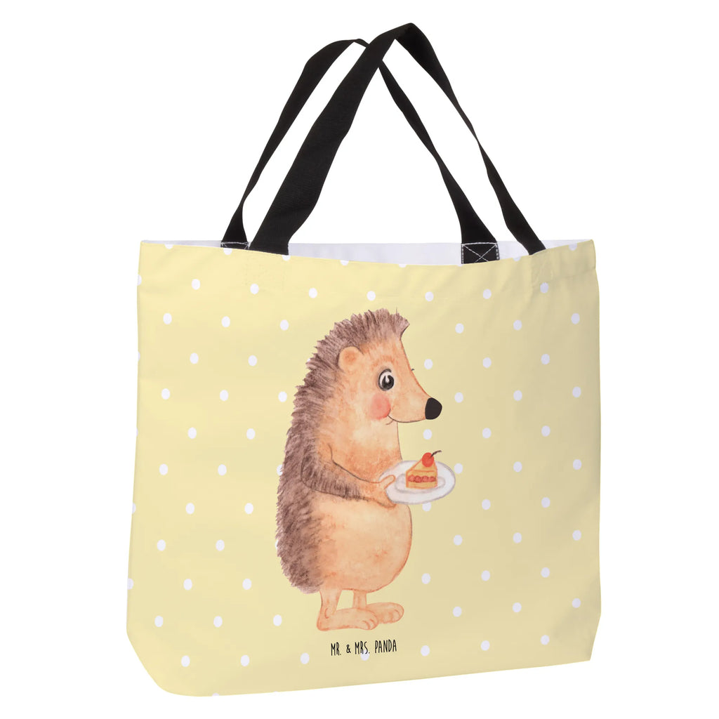 Shopper Hedgehog piece of cake Tragebeutel, Stofftasche, Shopper, Strandtasche, Schulbeutel, Einkaufsbeutel, Ausflug, XL, Schultertasche, Beutel, Freizeittasche, Tüte, Schultasche, Einkaufstasche, XXL Tasche, Alltagstasche, Gute Laune, Lustige Sprüche, Tiermotive, Tiere, Einladung Party, Torte, Essen Spruch, Backen Geschenk, Igel, Geburtstagskuchen, Kuchen, Kuchen Backen